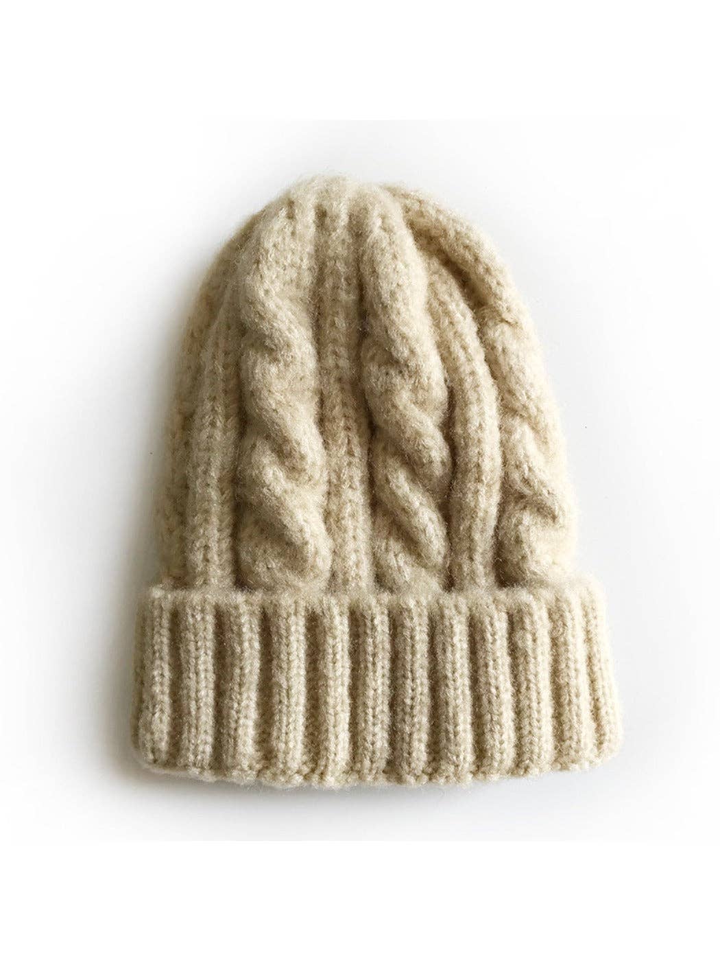 Classic Cable Knitted Beanie unisex