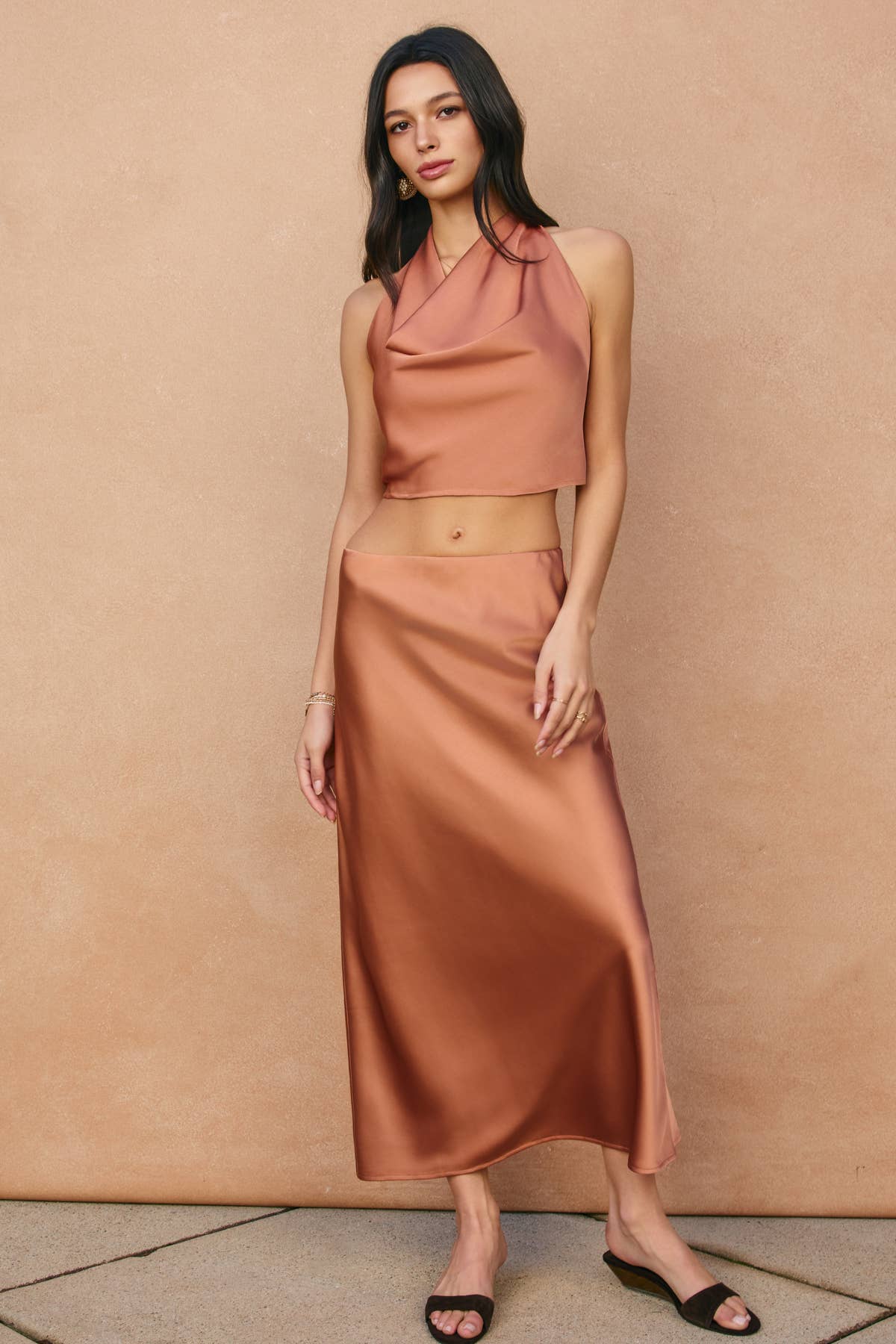 Satin Maxi Skirt