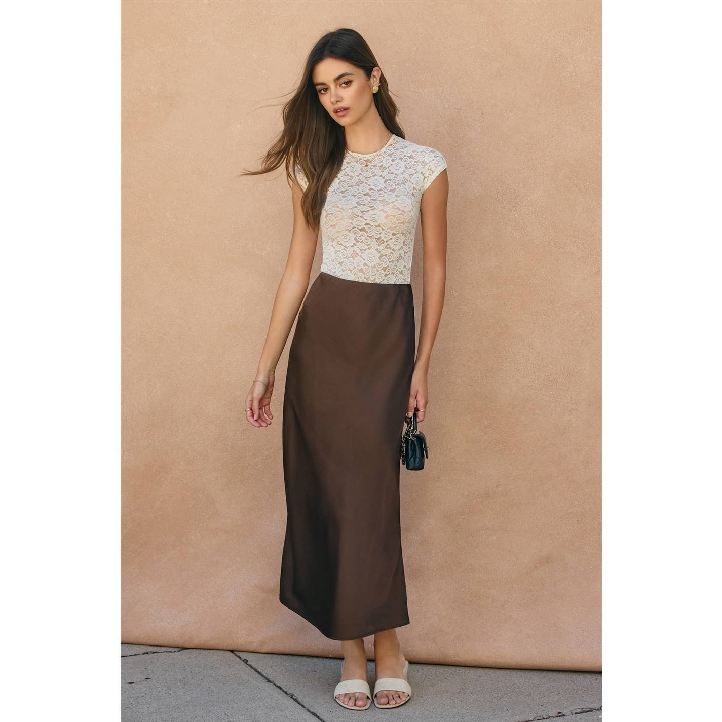 Satin Maxi Skirt