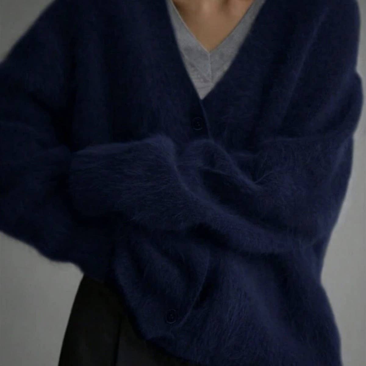 Women's Cozy Faux Mink Cardigan